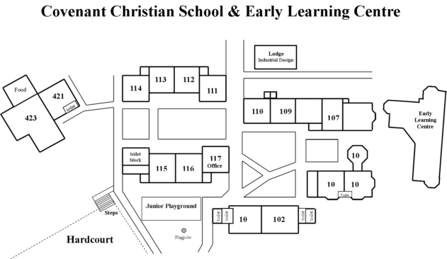 Map of School Covenant Christian School